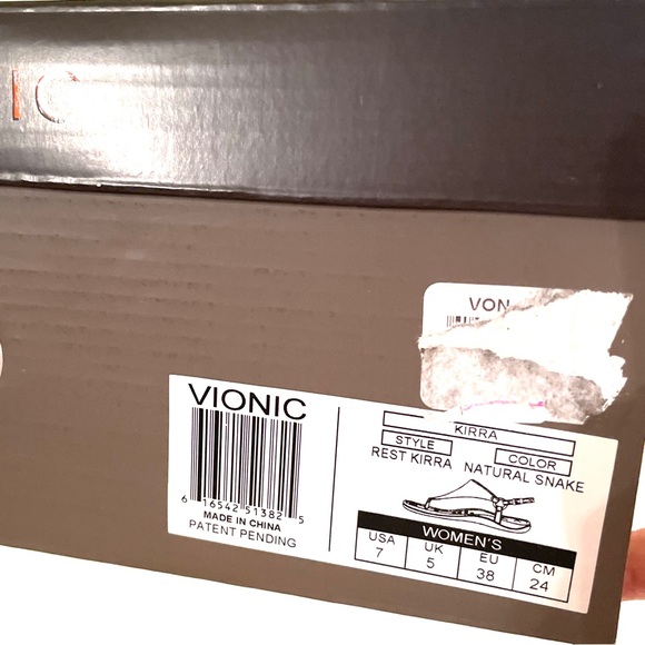 Vionic Kirra Sandals Natural Snake - Picture 5 of 5